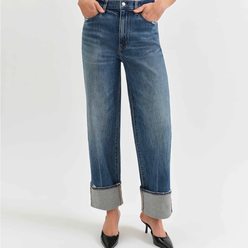 DAZE DENIM, EASTSIDE LOOSE CUFF JEANS